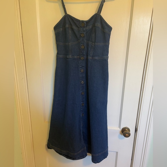 Blue Denim Dress - Picture 2 of 6